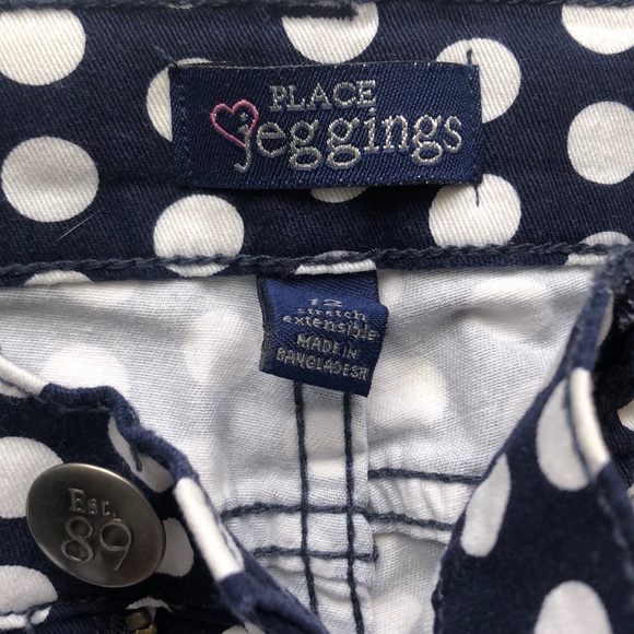 Blue Polka dot Jeans size Small - Picture 6 of 10